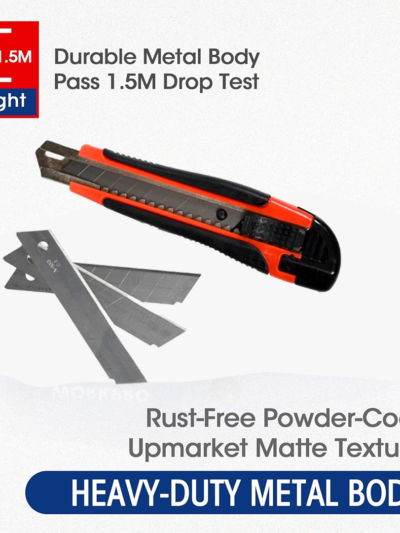 Cutter Knife Set – Heavy Duty 18mm Blades & Rubber Grip | VoltDesk