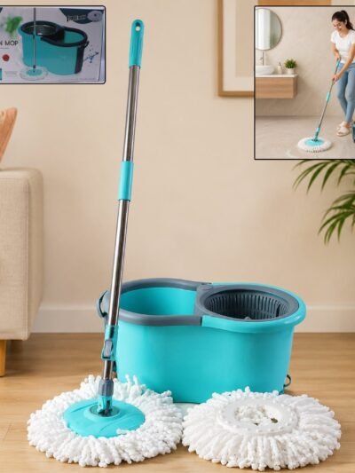 Plastic 360� Spin Mop Set � Effortless Floor Cleaning Solution