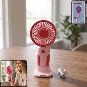 Mini Handheld Rechargeable USB Fan � Portable & Detachable Stand