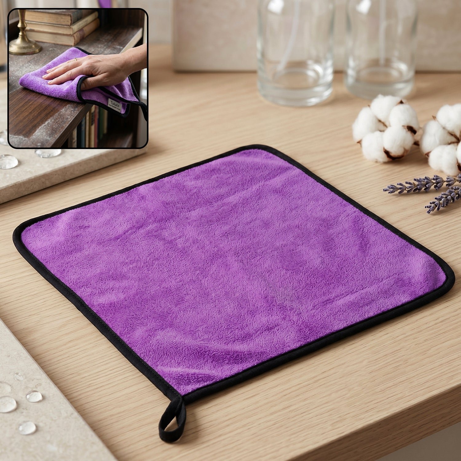Microfiber Cleaning Cloth � Soft, Highly Absorbent & Reusable