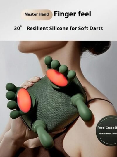 Neck & Shoulder Massager – Rechargeable Kneading with Heat Therapy