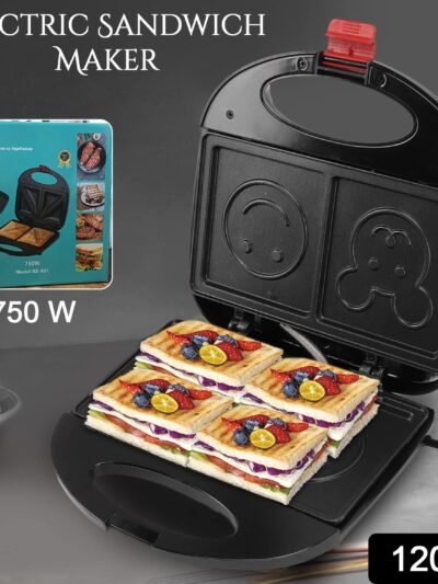 Electric Sandwich Maker – 750W Non-Stick Panini Grill | FirePot