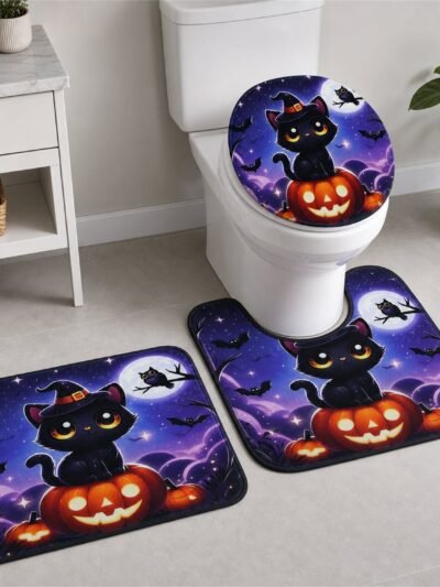 3 in 1 Bathroom Mat Set � Absorbent & Anti-Slip for Safety and Comfort