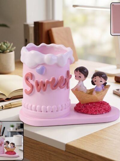 Pen Holder Stand � Decorative Resin Desk Organizer for Home & Office