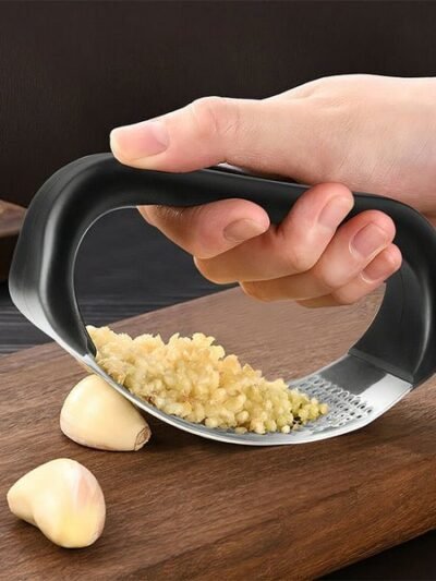 Stainless Steel Garlic Press – Ergonomic & Easy Clean | Quickslice