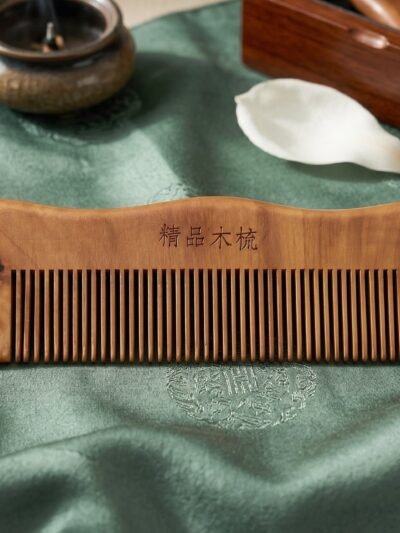 Natural Wooden Hair Comb � Anti Static for Silky, Tangle-Free Hair