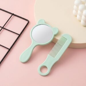 Comb and Mirror Grooming Kit � Compact 2-in-1 Vanity Set for Girls