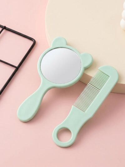 Comb and Mirror Grooming Kit � Compact 2-in-1 Vanity Set for Girls