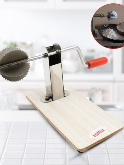 Coconut Scraper with Wooden Base – Safe & Durable | Quickslice