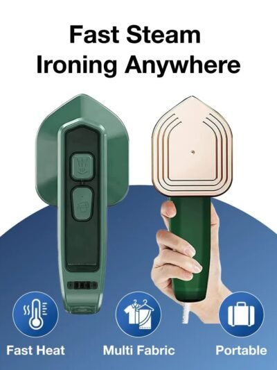 Portable Steam Iron – 2-in-1 Travel Garment Steamer | Happy Bathers
