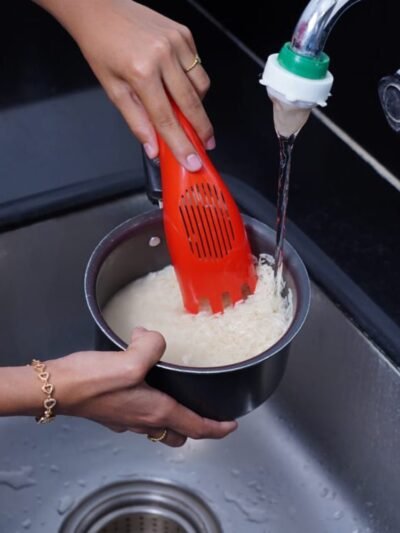 Rice Sieve – Multifunctional Washer & Strainer Spoon | SparkleTidy