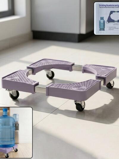 Adjustable Washing Machine Stand with Wheels � Easy Movable Appliance Base