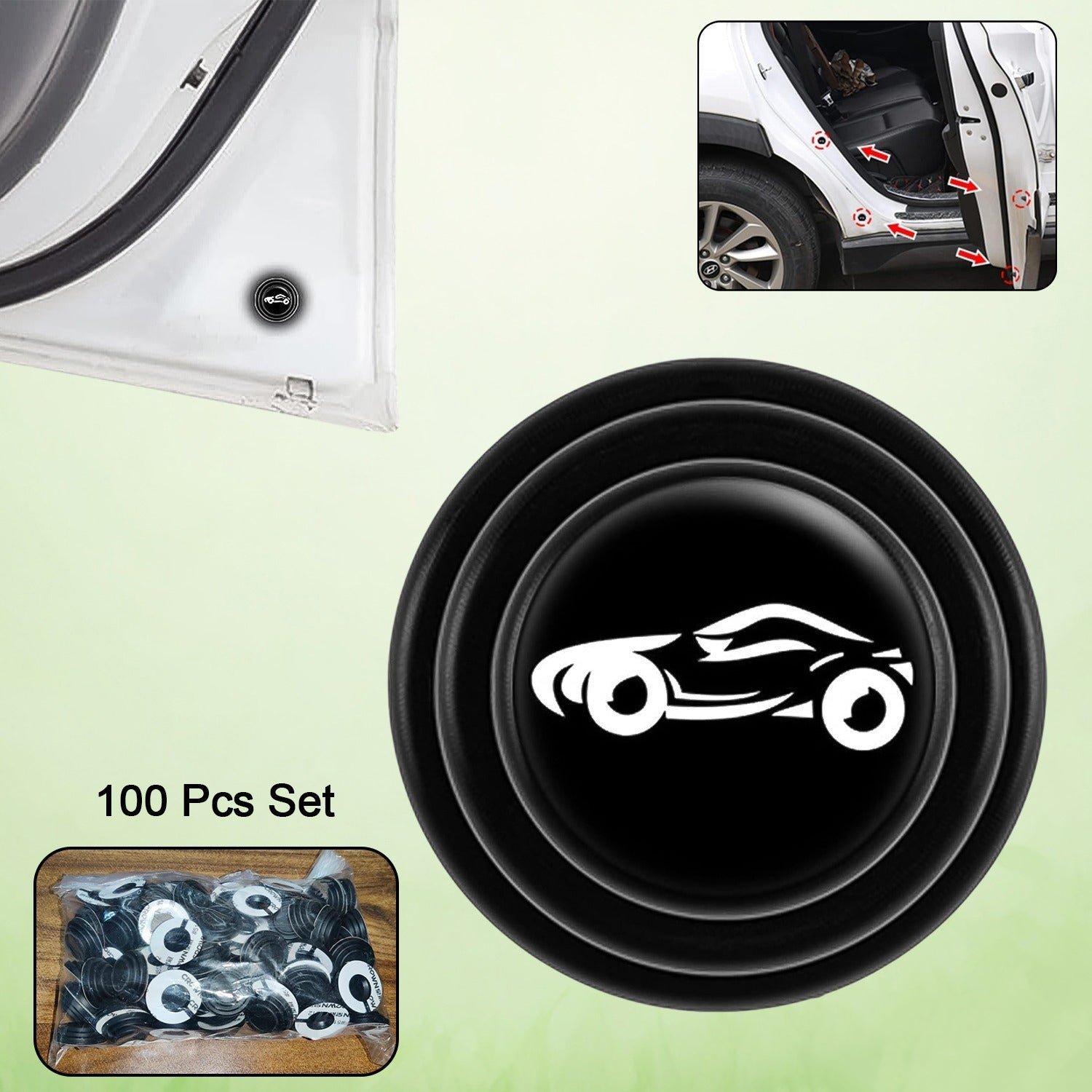 Car Door Protector � Shock Absorber Stickers (100 Pcs) | Velvet Wheels
