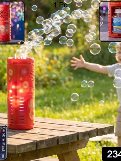Bubble Machine Toy � Portable LED Bubble Blower for Kids