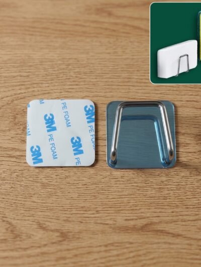 Self Adhesive Stainless Steel Wall Hook � Heavy Duty & No Drill