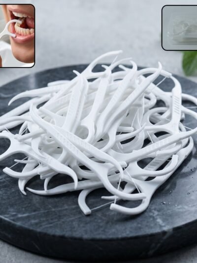 2-in-1 Dental Floss & Toothpick Sticks - Portable & Hygienic