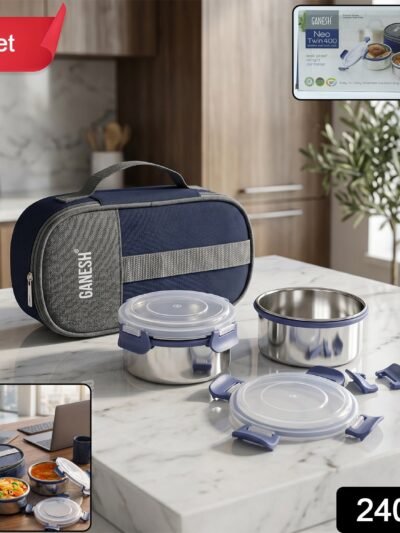 Lunch Box Set � Airtight Stainless Steel Containers with Insulated Bag