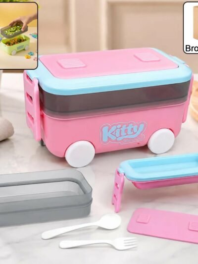 Kids Car Shape Lunch Box with Wheels � Fun and Leakproof Design