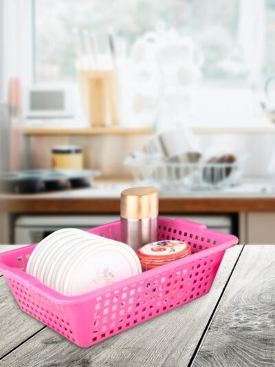 Cane Fruit Basket – Round Handwoven Storage | Indo Glow