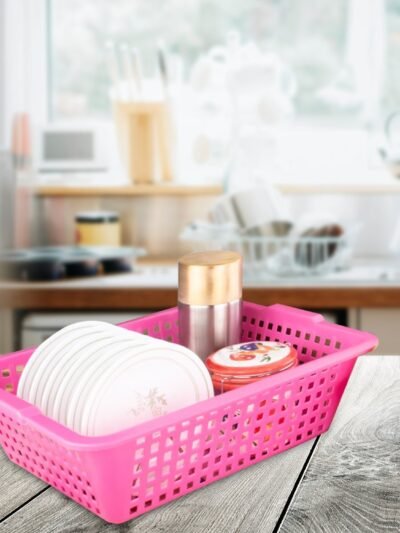 Plastic Fruit Basket – Medium Cane Style Storage & Decor | Tidy Table