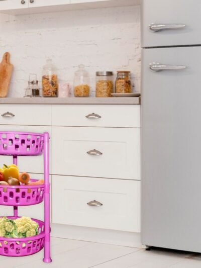 Plastic Storage Rack – 3-Tier Multipurpose Organiser | Organivo