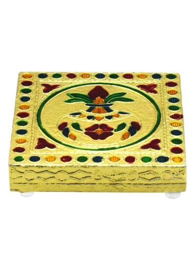 Wooden Bajot – Handcrafted Pooja Chowki & Stool | Styleva