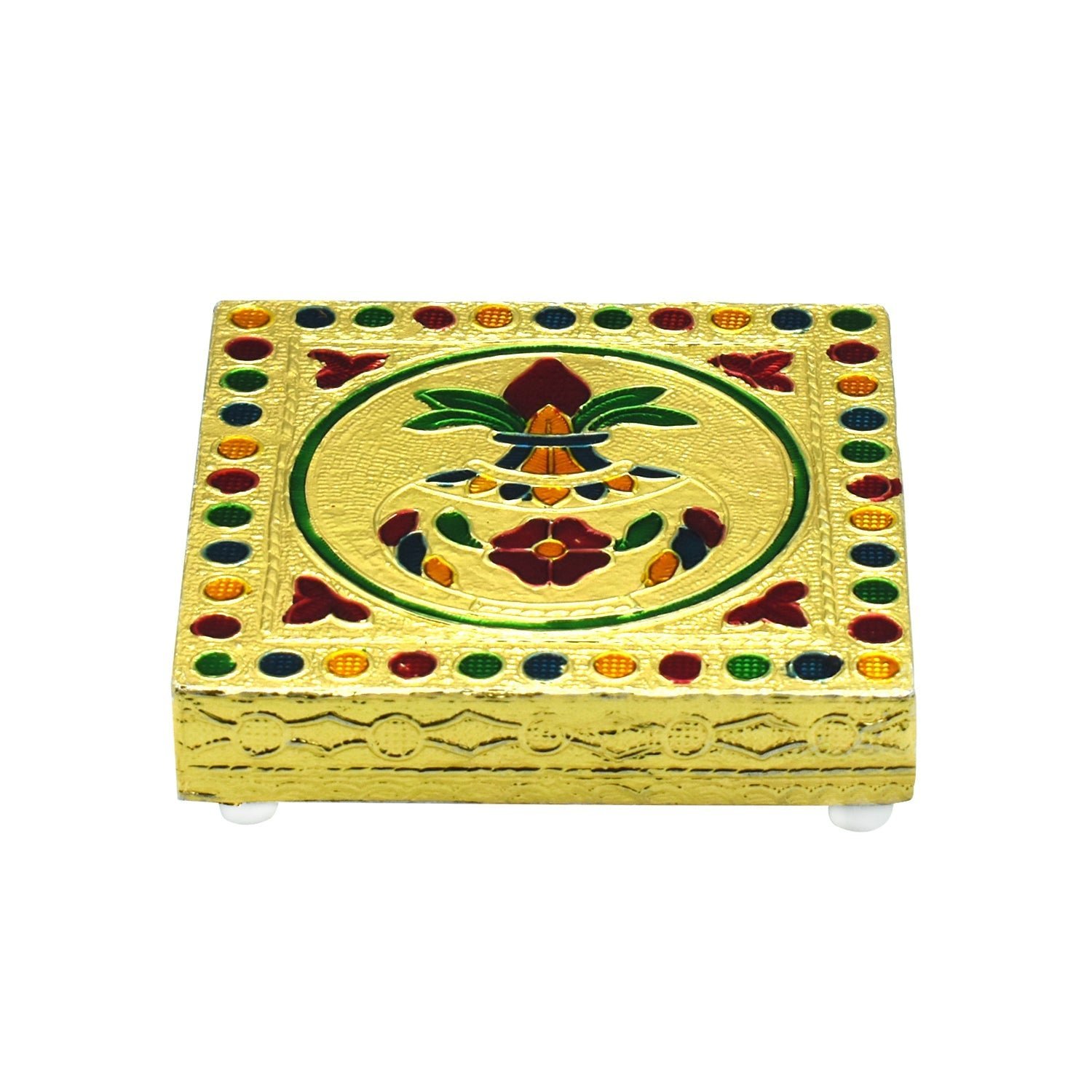 Wooden Bajot – Handcrafted Pooja Chowki & Stool | Styleva