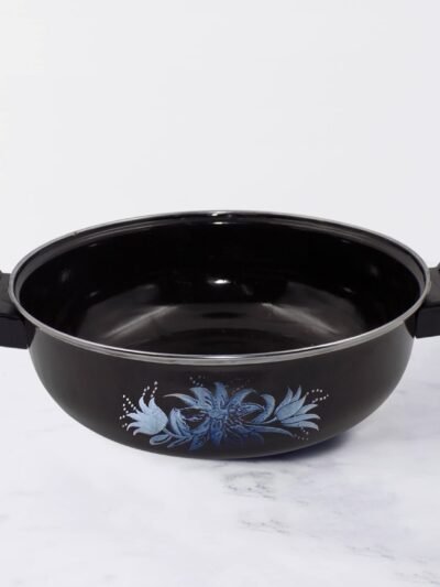 Cast Iron Kadai – Traditional 14 Inch Durable Pan | Indo Glow