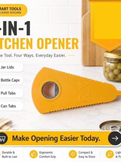 Stainless Steel Multipurpose Bottle & Can Opener � Easy-Grip Design