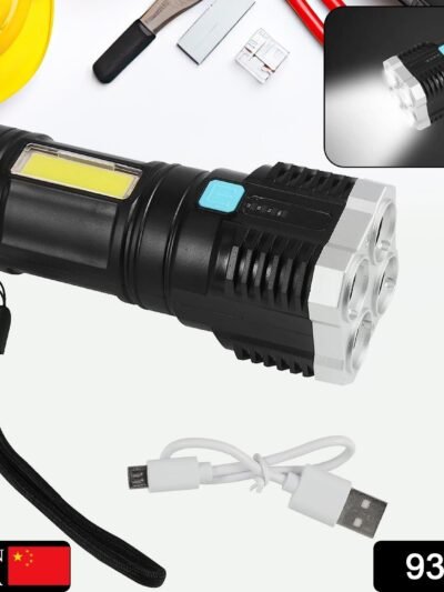 Rechargeable Torch Light – 800 Lumens, 4-LED | Indo Glow
