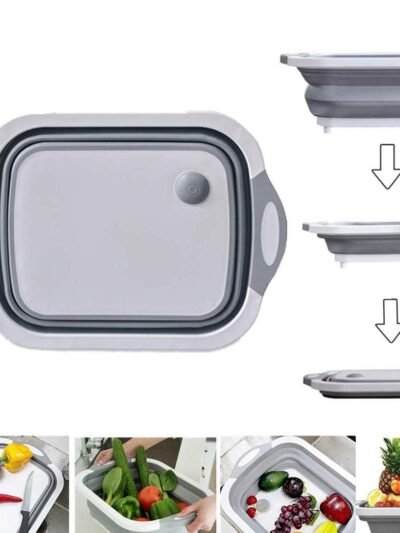 Foldable Chopping Board – 3-in-1 Dish Rack & Washing Bowl | Indo Glow
