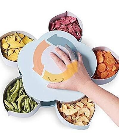 Smart Candy Box – 5-Compartment Petal-Shaped Organizer | Lunchie Bunchie