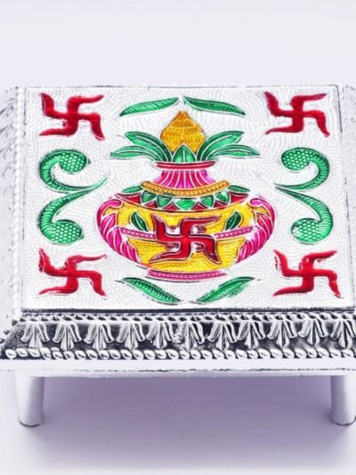 Aluminium Foil Bajot – Handcrafted Pooja Chowki for Home | Styleva