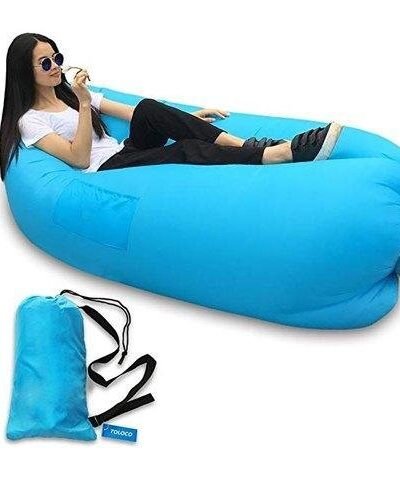 Inflatable Camping Lounger – Neck Support & Portable | Trekola