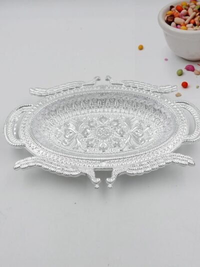 Mukhwas Serving Tray – Elegant Dry Fruit & Candy Plate | Jiaqi