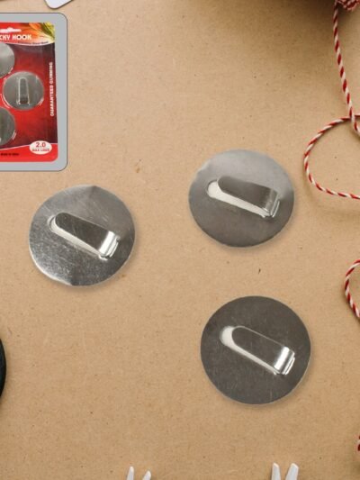 Self-Adhesive Hooks – Heavy Duty Steel Wall Hangers | Bathora