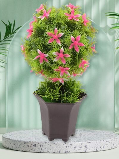 Artificial Flower Plant with Cute Pot – Low Maintenance Decor | Styleva