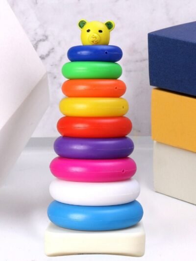 Teddy Bear Stacking Rings Toy – 9 Pcs Educational | Little Blocks