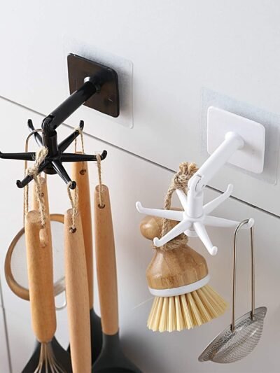 Rotatable Hooks – 360° Swivel for Space-Saving Storage