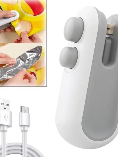 Mini Bag Sealer – 2 in 1 Portable Heat Seal & Cutter | ChefAura