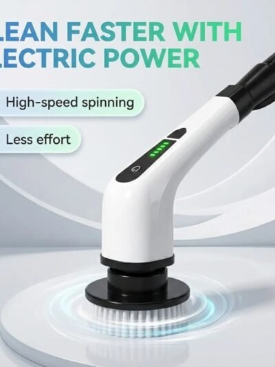 Electric Spin Scrubber Brush – 7-in-1 Cordless Cleaning Tool