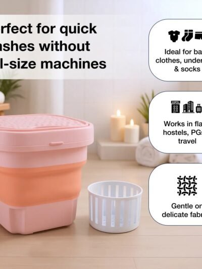 Portable Washing Machine � Foldable Mini Washer | Velvet Wipe