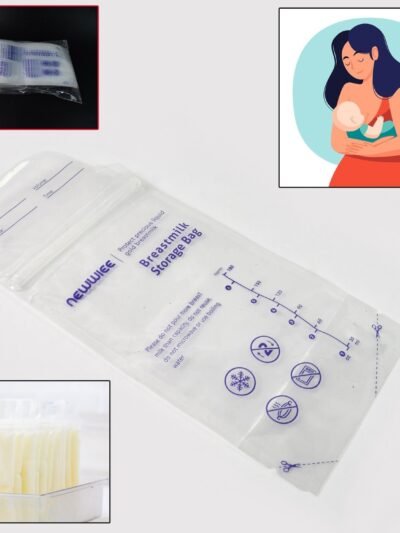 Breastmilk Storage Bags � Double Zipper Seal 60 Pcs | FERVENT