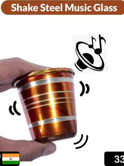 Stainless Steel Kids Glass Set – Musical Bell Sound, 6-Piece |