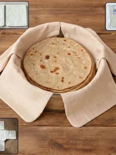 Cotton Roti Cloth Cover – Keep Rotis Warm & Soft Pack of 2