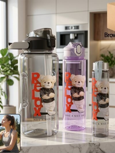 Kids Water Bottle Set – BPA-Free, Leak-Proof for School & Sports