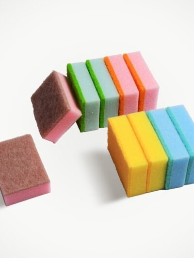 Dish Cleaning Sponge – Durable Kitchen Scrubber 10pc | Velvet Wipe