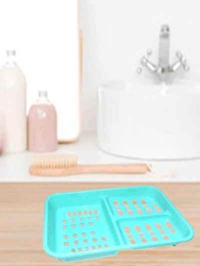 Self-Draining Soap Dish – 3-in-1 Plastic Holder | VelvetBubbles