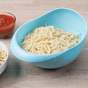 Rice Bowl Strainer – Large Plastic Grain Washer | Tidy Table