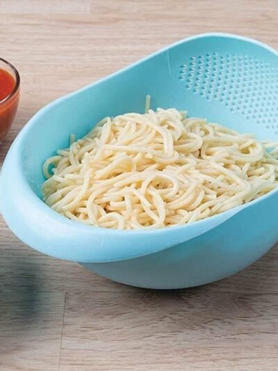 Rice Bowl Strainer – Large Plastic Grain Washer | Tidy Table